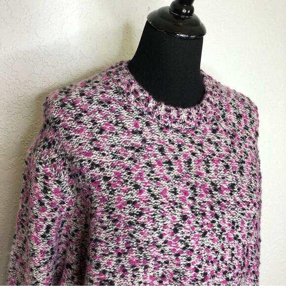 Ted Baker London Bbetsy pink black white cropped wool sweater size 5 or 14 NWT - Picture 8 of 15